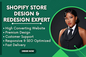 create shopify website design shopify redesign build shopify store design