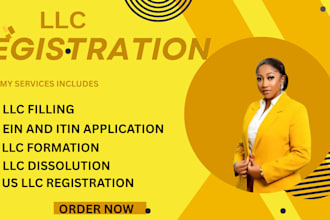 dissolve us llc, llc registration ,boi report, ein,itin application ,tax return