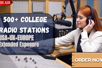 submit your soundcloud nd spotify track to 600 premier US college radio stations