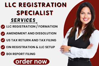 register US llc for non residents, ein, boi report, dissolve llc fast and easy