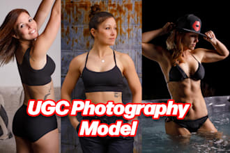 model for ugc photos with your apparel or products