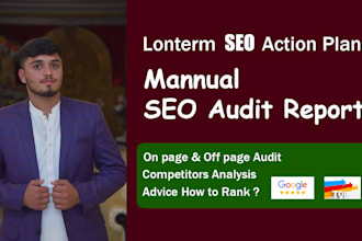 create an expert SEO audit report and competitor analysis with action plan
