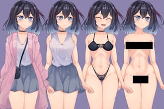 draw characters for visual novels