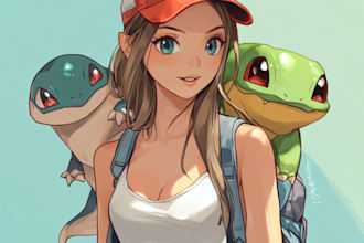 draw you as a pokemon trainer