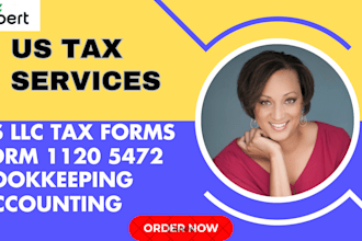 file and fax US tax forms 5472 and 1120 for non resident US llc, bookkeeping