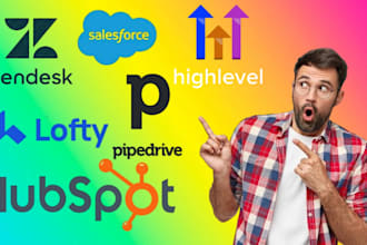 setup hubspot crm workflow automation salesforce  pipedrive lofty crm zendesk