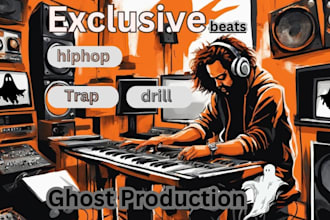be your  hiphop , trap , dril ghost producer ,fast delivery