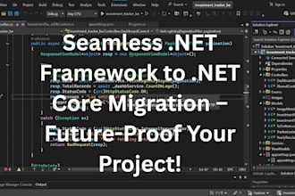 migrate your dotnet framework project to dotnet core