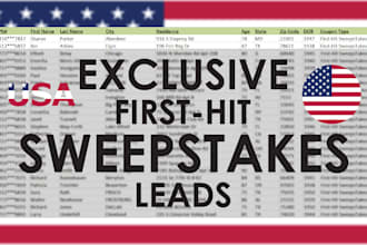 provide premium first hit sweepstakes leads