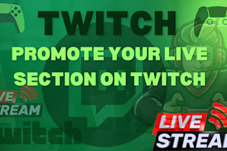 organically promote and bring live viewers to your twitch channel