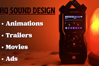 record and sync hq sfx for your short film, ads or animation