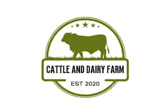 make a stylish branding creative logo for a farm