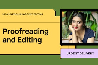 urgent proofread and edit apa, grammar, and spell check your text