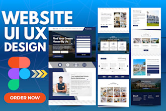do engaging figma website design, website ui ux design, figma design website