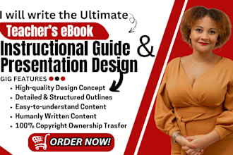 write ultimate teacher ebook training guide, online course content presentation