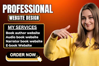 design book author website to sell books, ebook website, audiobooks website
