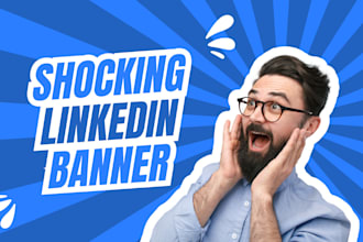 design attractive and professional linkedin banner for you
