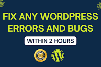 fix wordpress issues, errors and customize your website