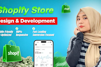 design, redesign, or develop a high converting shopify store