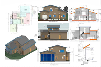 do professional architecture drawings, framing, 3d models in revit, cad