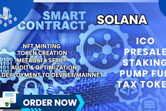 build custom solana smart contracts with rust anchor for nfts, defi, and dapps