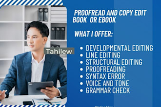 proofread and copy edit your romance book