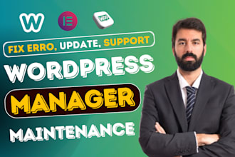 do wordpress maintenance and manage wordpress website