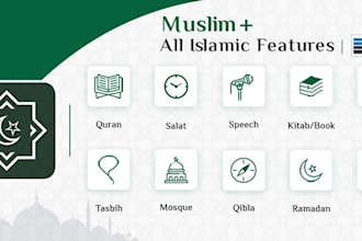 develop a ramadan muslim prayer app, islamic app, mosque app, or website app