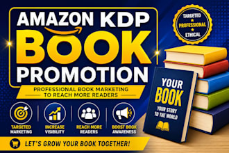 promote your book on amazon KDP with targeted book marketing