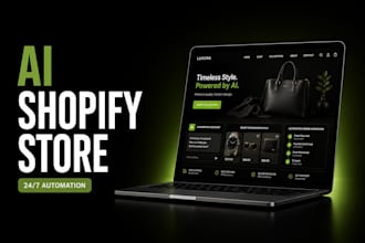 build a branded shopify store with ai automation