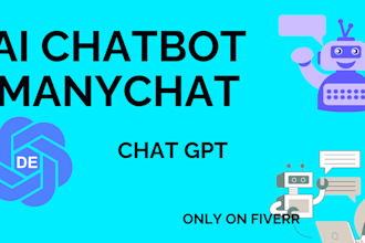 create ai chatbot for your business using chatgpt and manychat