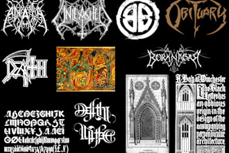 made your custom metal band logo design
