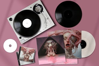 design unique and professional album or single cover art