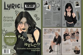 create magazine covers and spreads