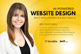 build functional website with lovable ai and bolt new dev, mvp website