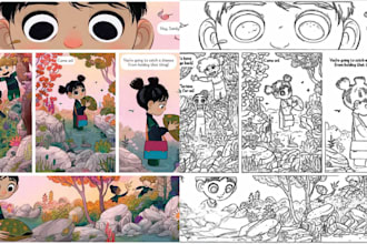 be your comic book artist comic storyboard cartoon character children drawing