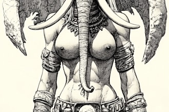 make a fantasy character artwork