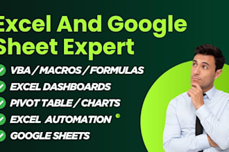 build custom excel template spreadsheet, formulas, function, dashboards in excel