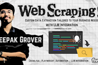 build web scraping bots with llm integration