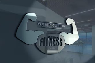 create fitness, gym, or sports logo design