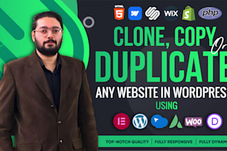 design clone duplicate website wordpress using elementor divi wpbakery