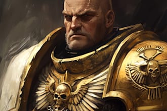 create warhammer illustration based on your description
