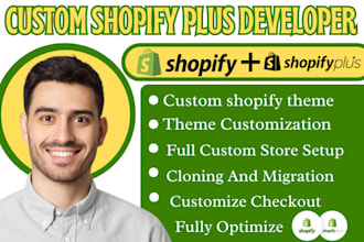 be your shopify plus developer shopify dropshipping store design product listing