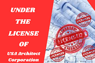 do architectural stamp, mep stamp, pe stamp, and seal for USA city permit