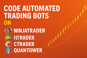 code automated trading bots on metatrader, ninjatrader, ctrader, mt5, quantower