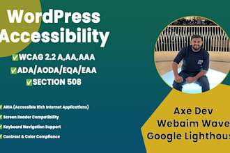 do accessibility and wcag for wordpress