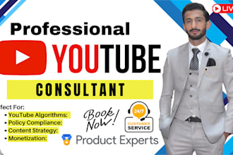 be your youtube consultant for growth, algorithm, monetization and policies