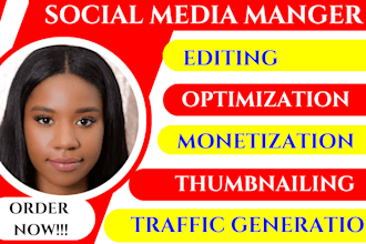 be your personal youtube virtual assistance and executive social media manager