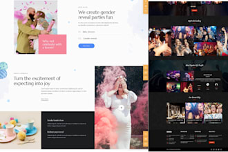 build photo booth website, party rental website with booking features