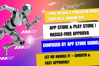 upload or update ios app android app to appstore or playstore